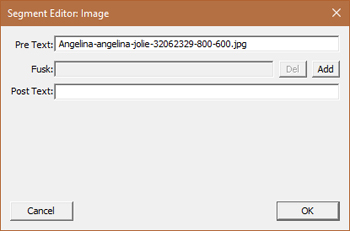 Image file segment shown in the Image Surfer Pro segment editor