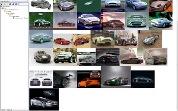 Resulting view of Aston Martin wallpapers at 25% zoom