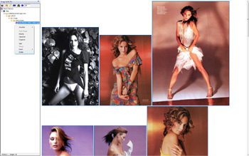 Image Surfer Pro visualization of Josie Maran fusker collection