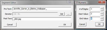 Segmenet editor for merged file segment