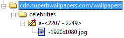 Rolling up a directory into the domain segment turns the domain segment into a directory