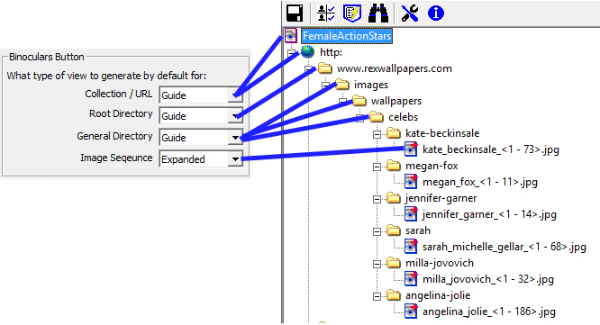 Graphic mapping the segment types to the configuration items