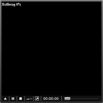 Screen capture of a IE display of missing or non flash video file