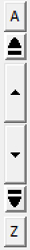 Detail of the controls on the organizer dialog for sorting segments