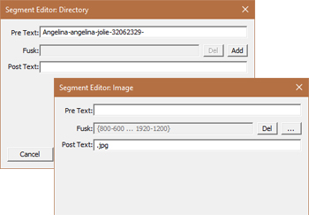 Composit image which shows both the split directory segment and the remaining file segment after using split.