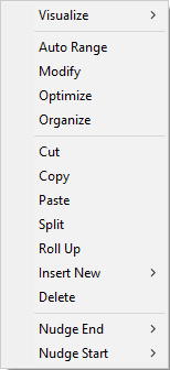 Fusker collection view menu with nothing highlighted